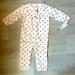 NWT Carter’s One Piece Fleece Bodysuit Size 12 Months